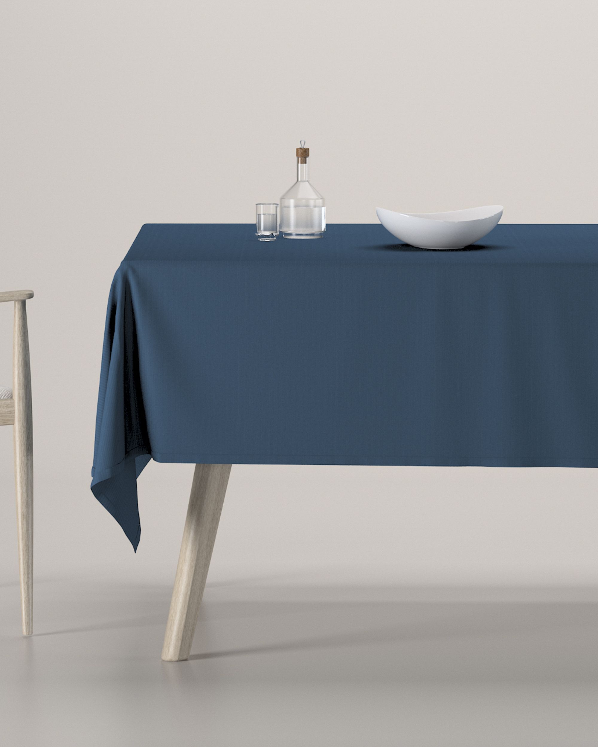 Rechthoekig tafelkleed kleur product donkerblauw