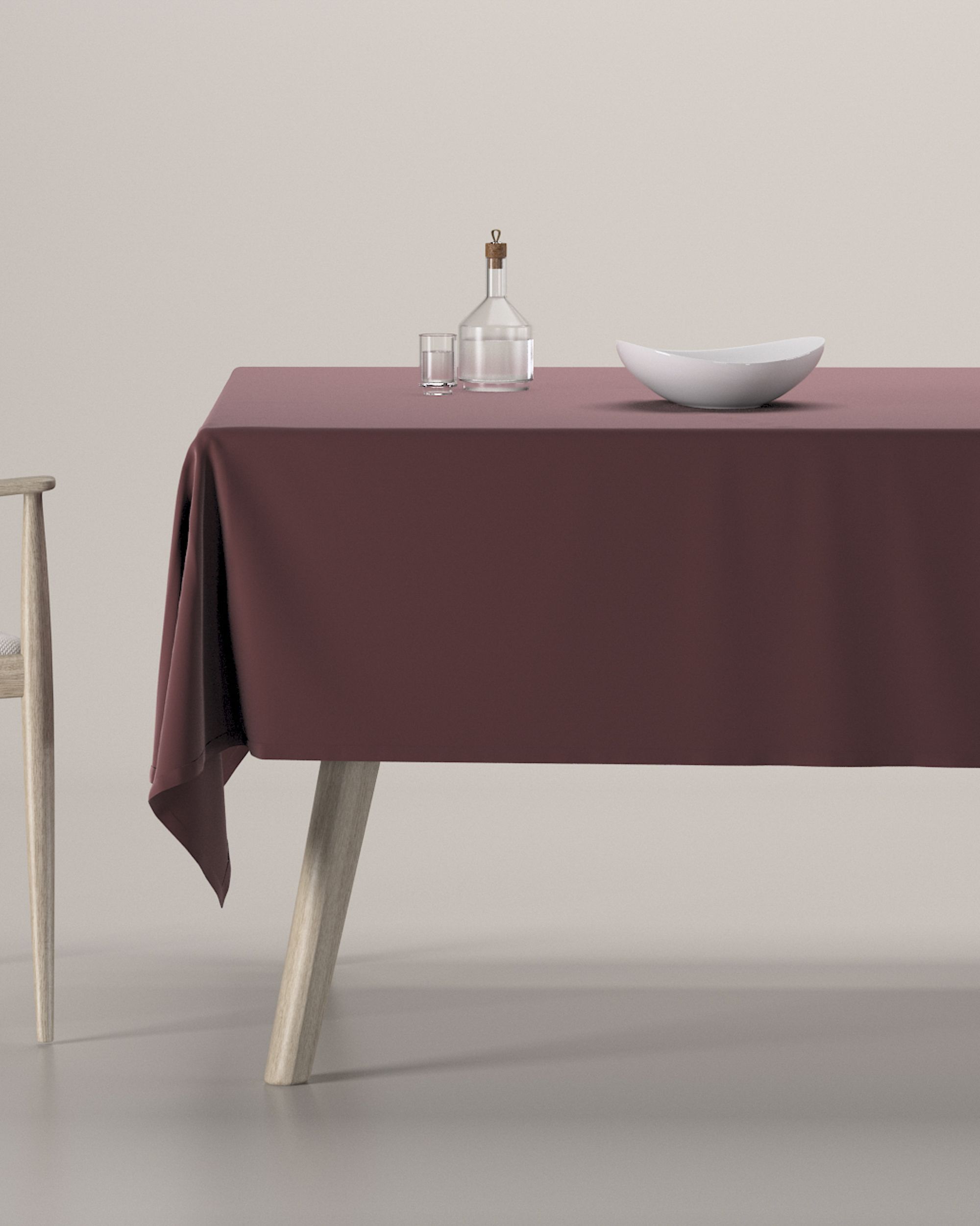 Rechthoekig tafelkleed kleur product rood stof glanzend, fluweel