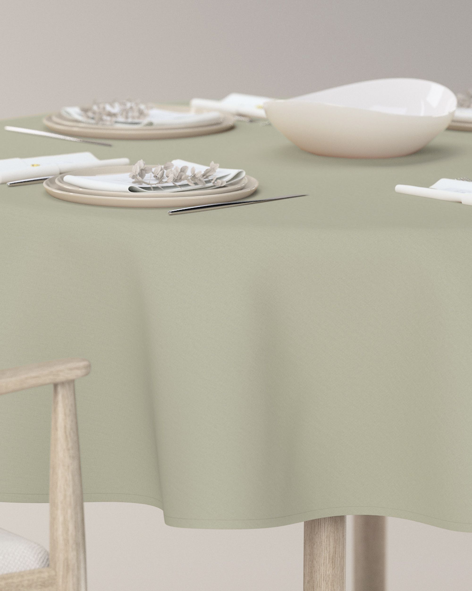 Rond tafelkleed kleur product groen (hover)