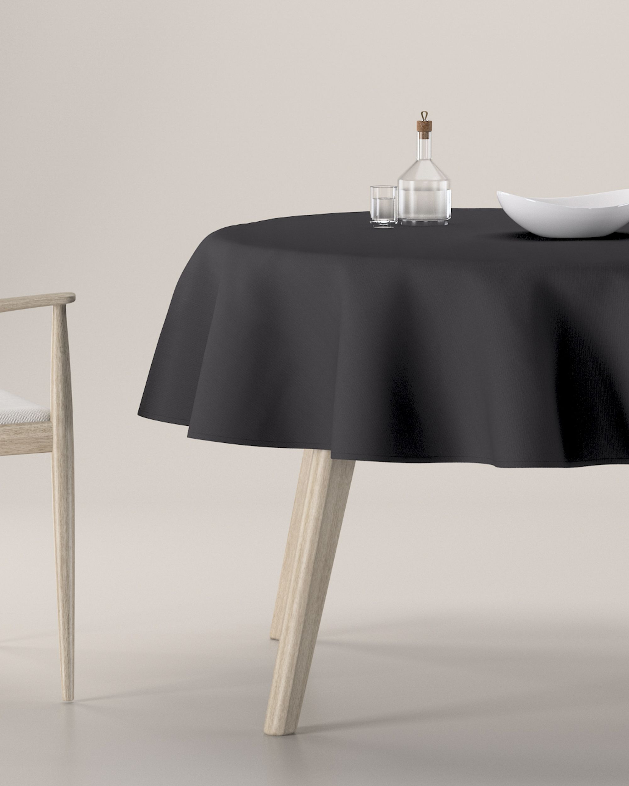 Rond tafelkleed kleur product grijs