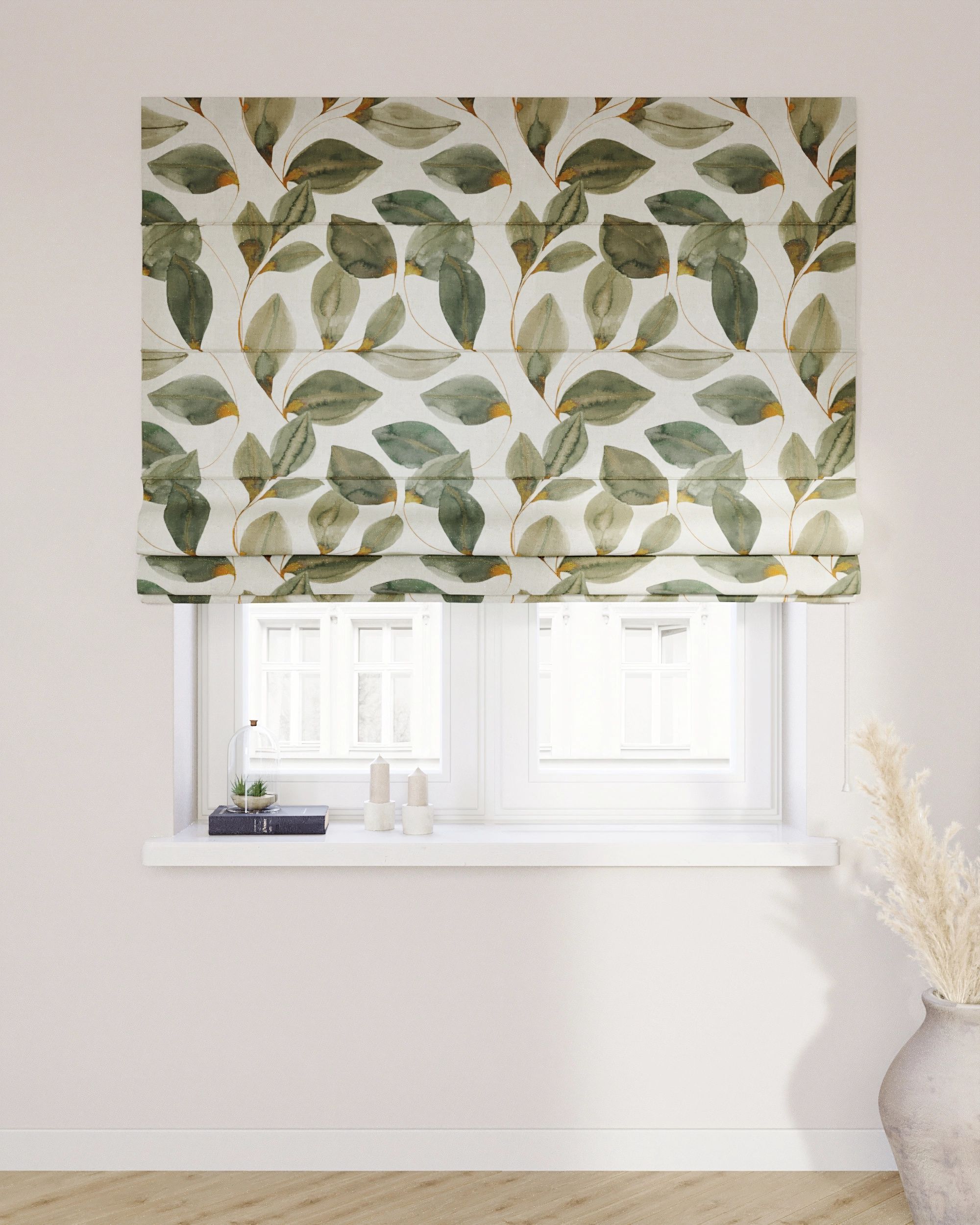 Vouwgordijn Capri kleur product meerkleurig stof met patroon (hover)