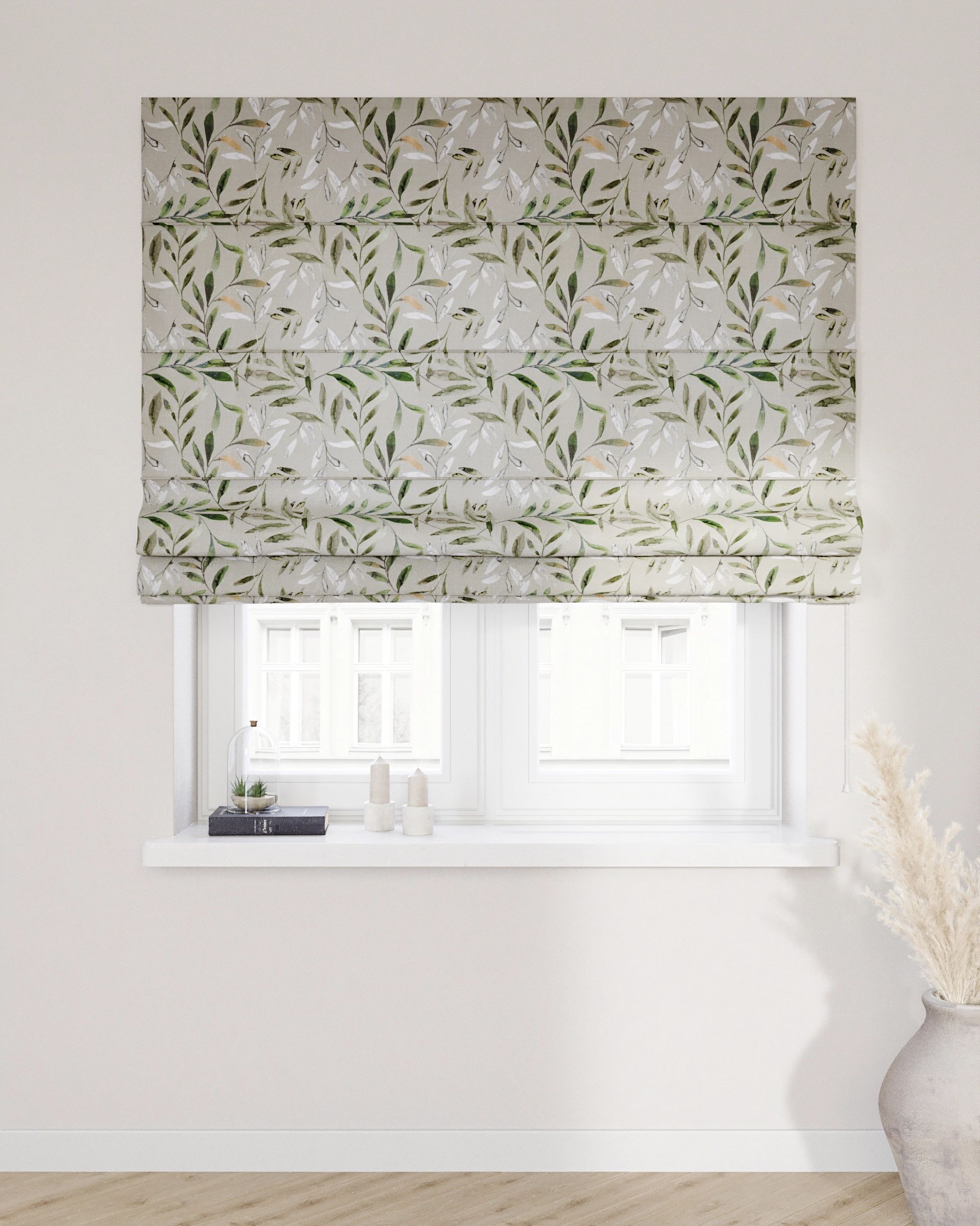 Vouwgordijn Capri kleur product meerkleurig stof met patroon (hover)