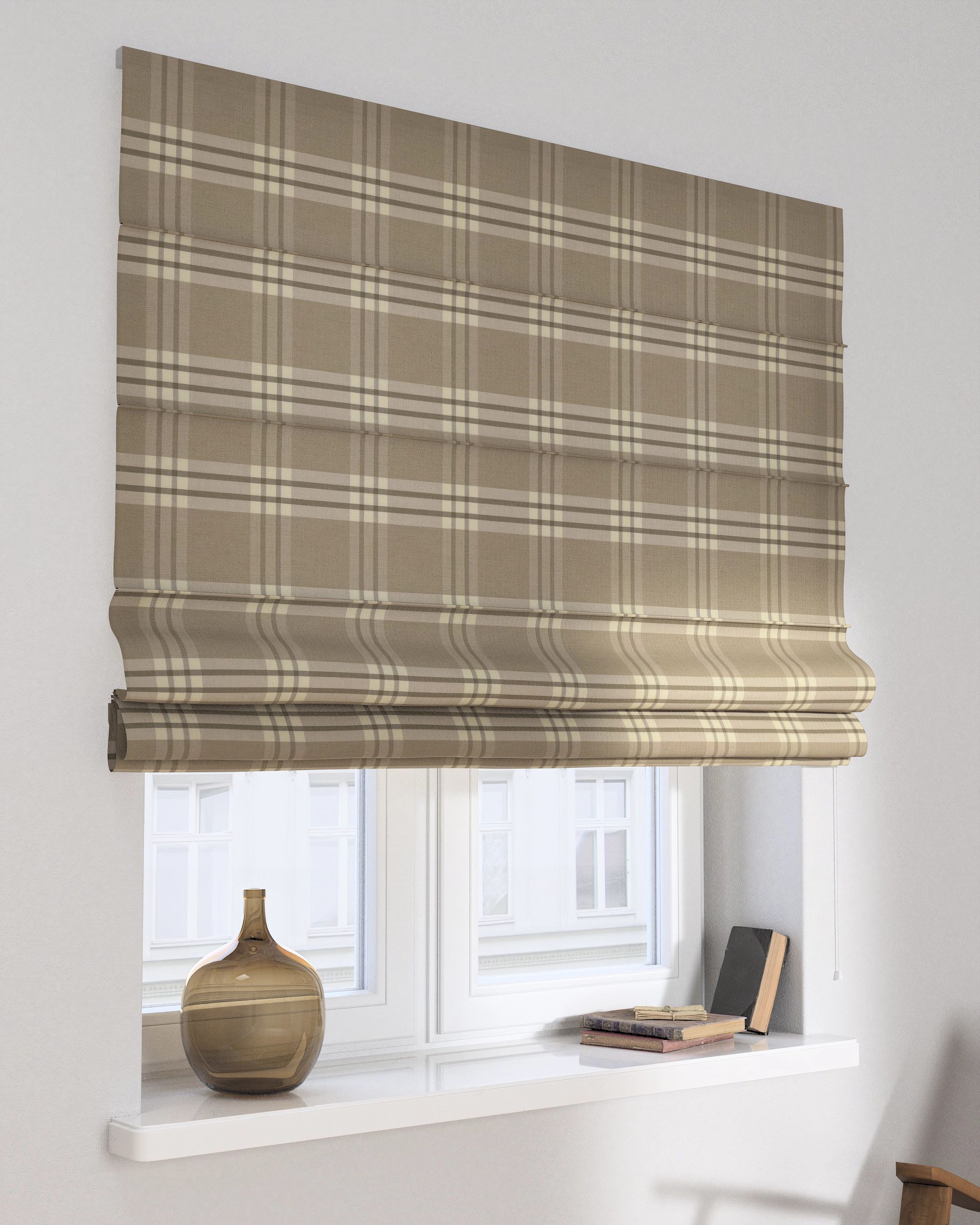Vouwgordijn Capri kleur product beige