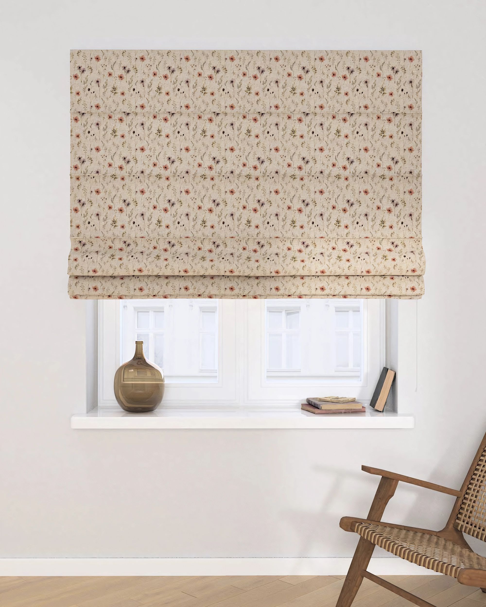 Vouwgordijn Capri kleur product meerkleurig stof met structuur, met patroon (hover)