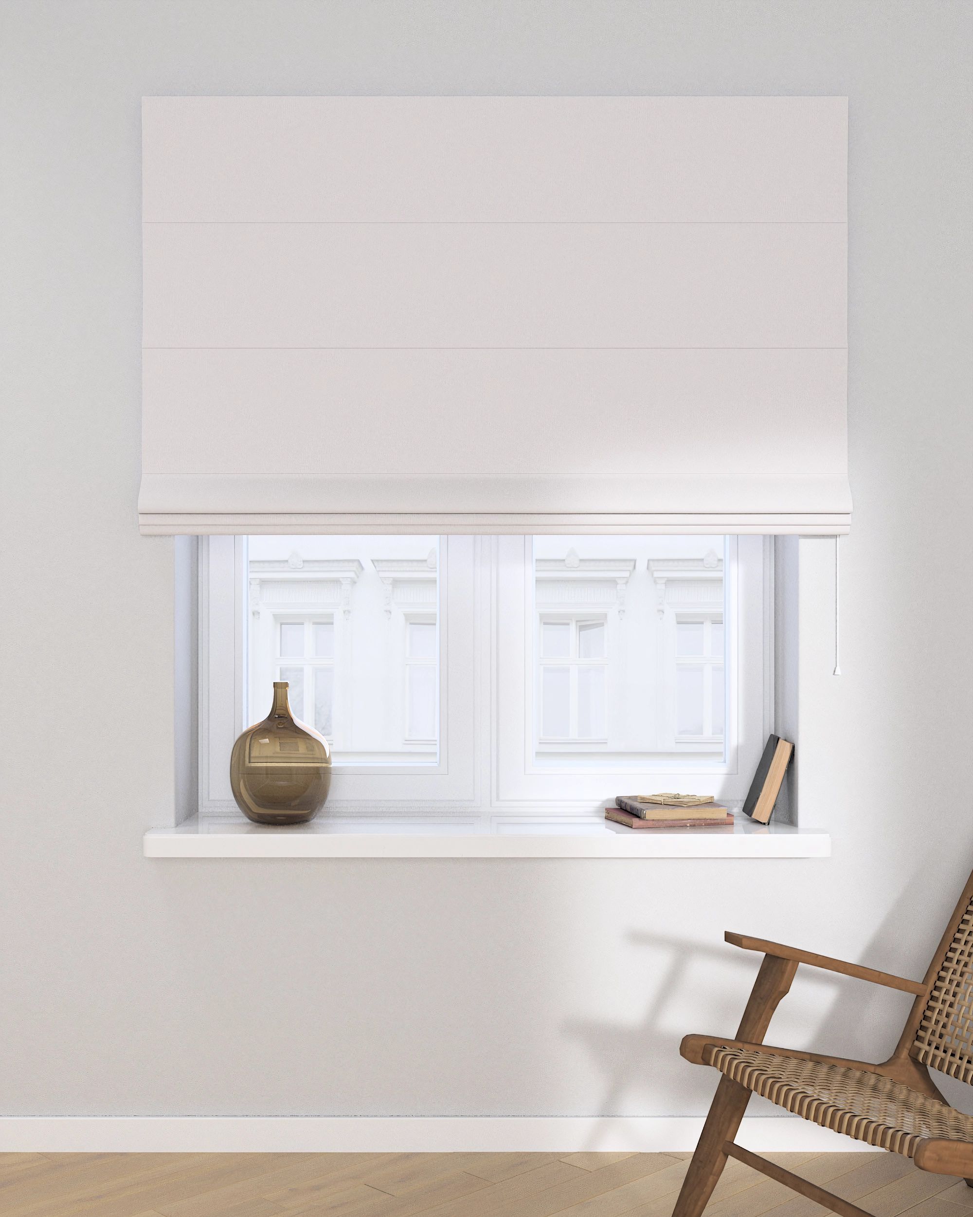 Vouwgordijn Capri kleur product grijs stof verduisterend (hover)