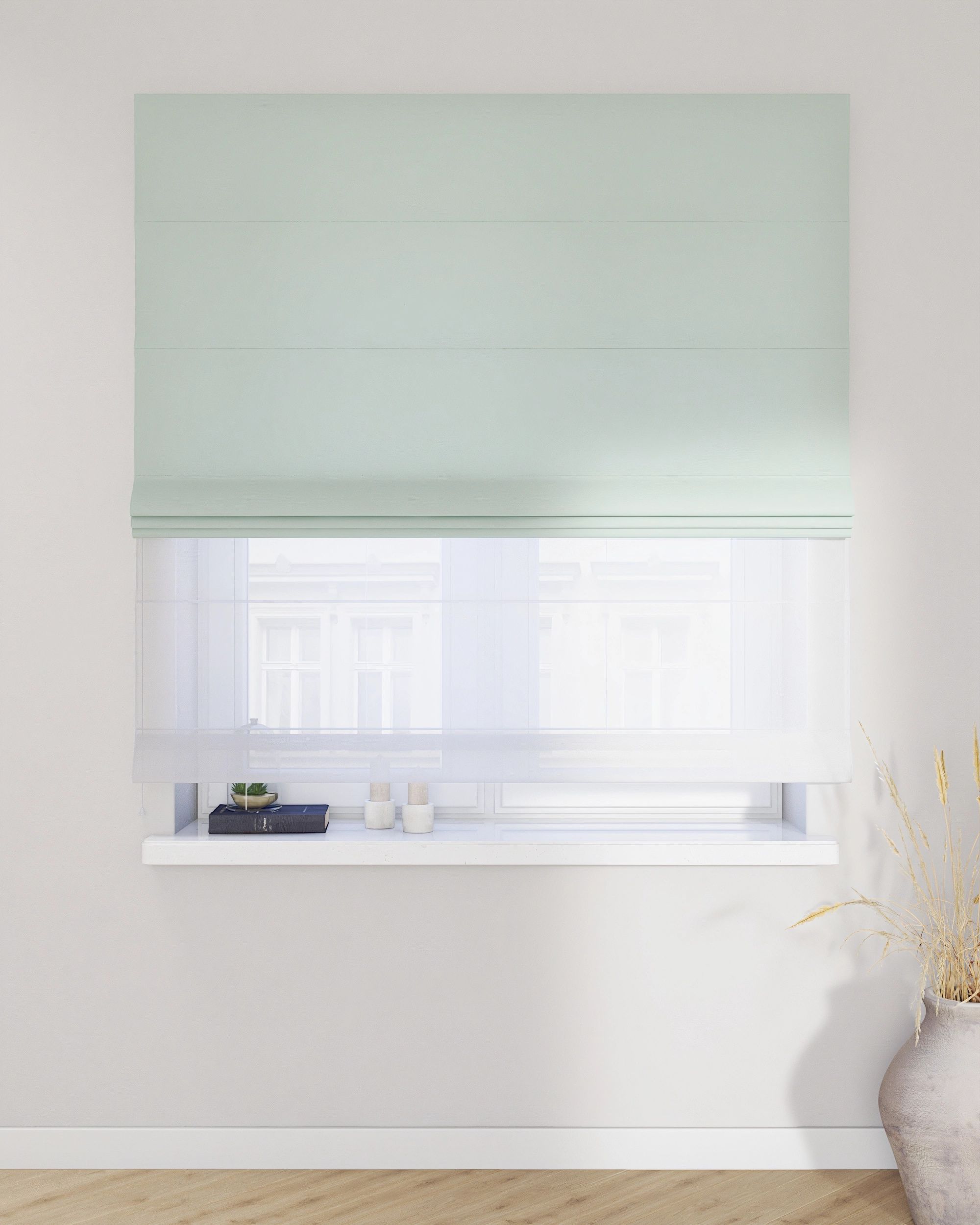 Vouwgordijn Duo kleur product groen (hover)