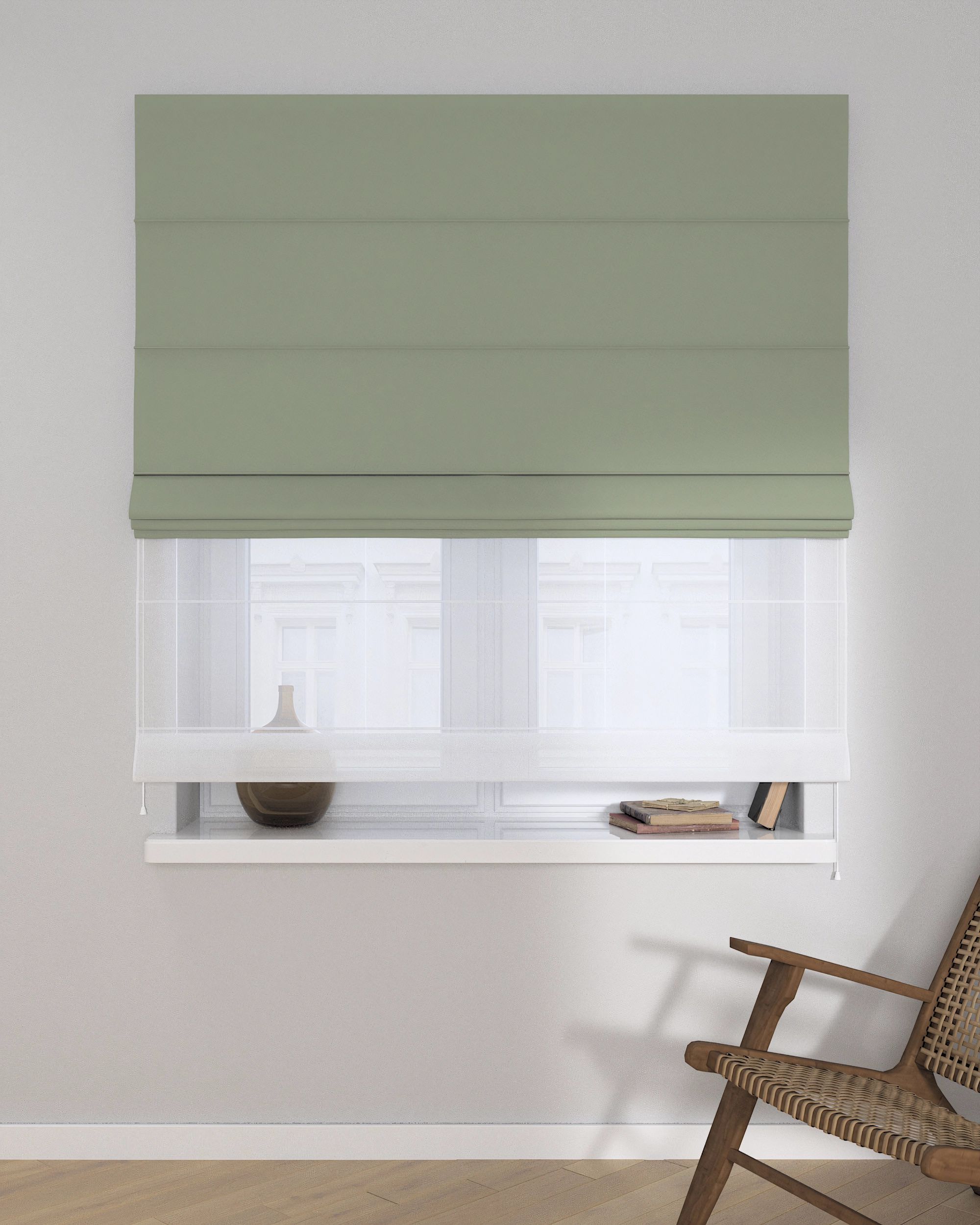Vouwgordijn Duo kleur product groen (hover)