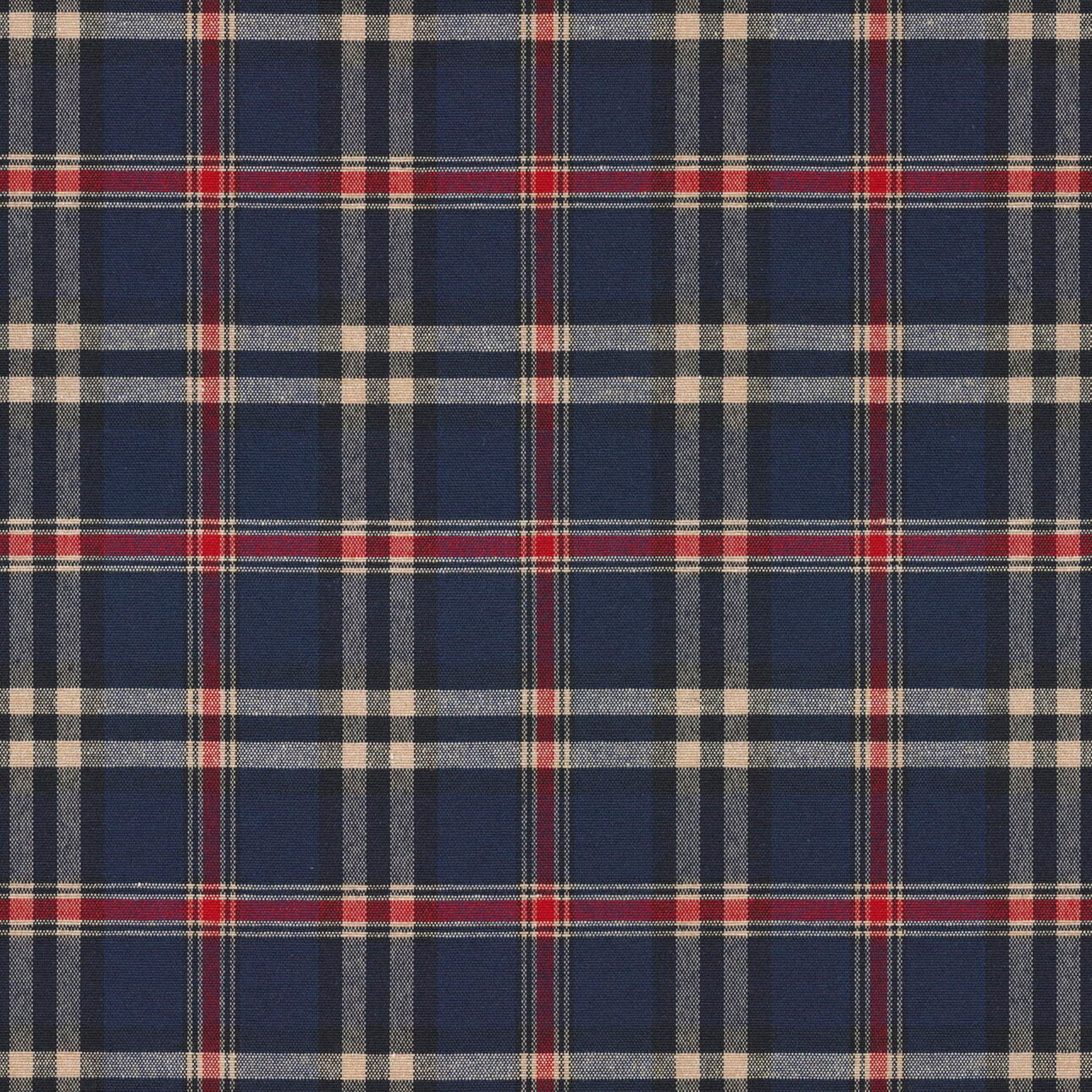 Quadro 142-68 marineblauw - rood geruit