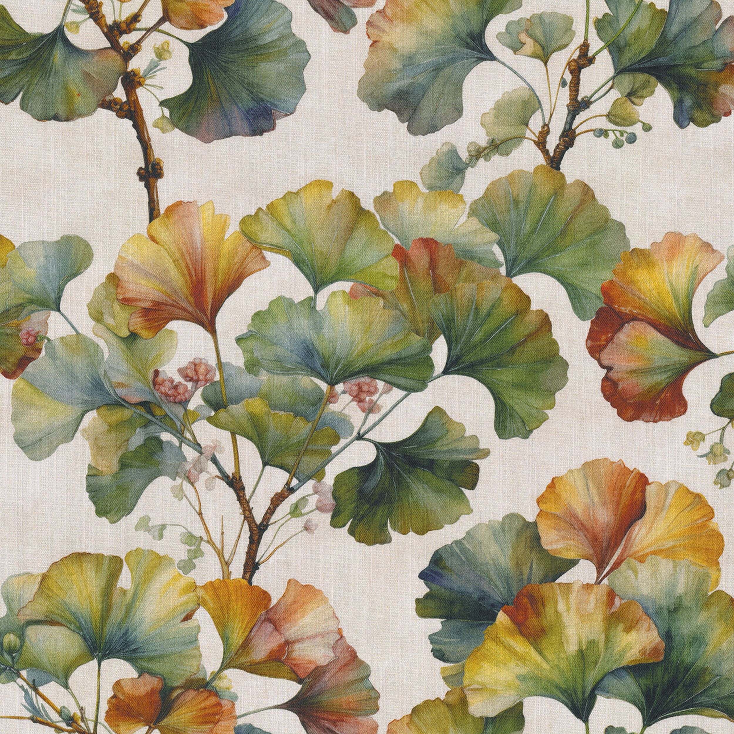 Botanic Viscose 145-18 groen-wit