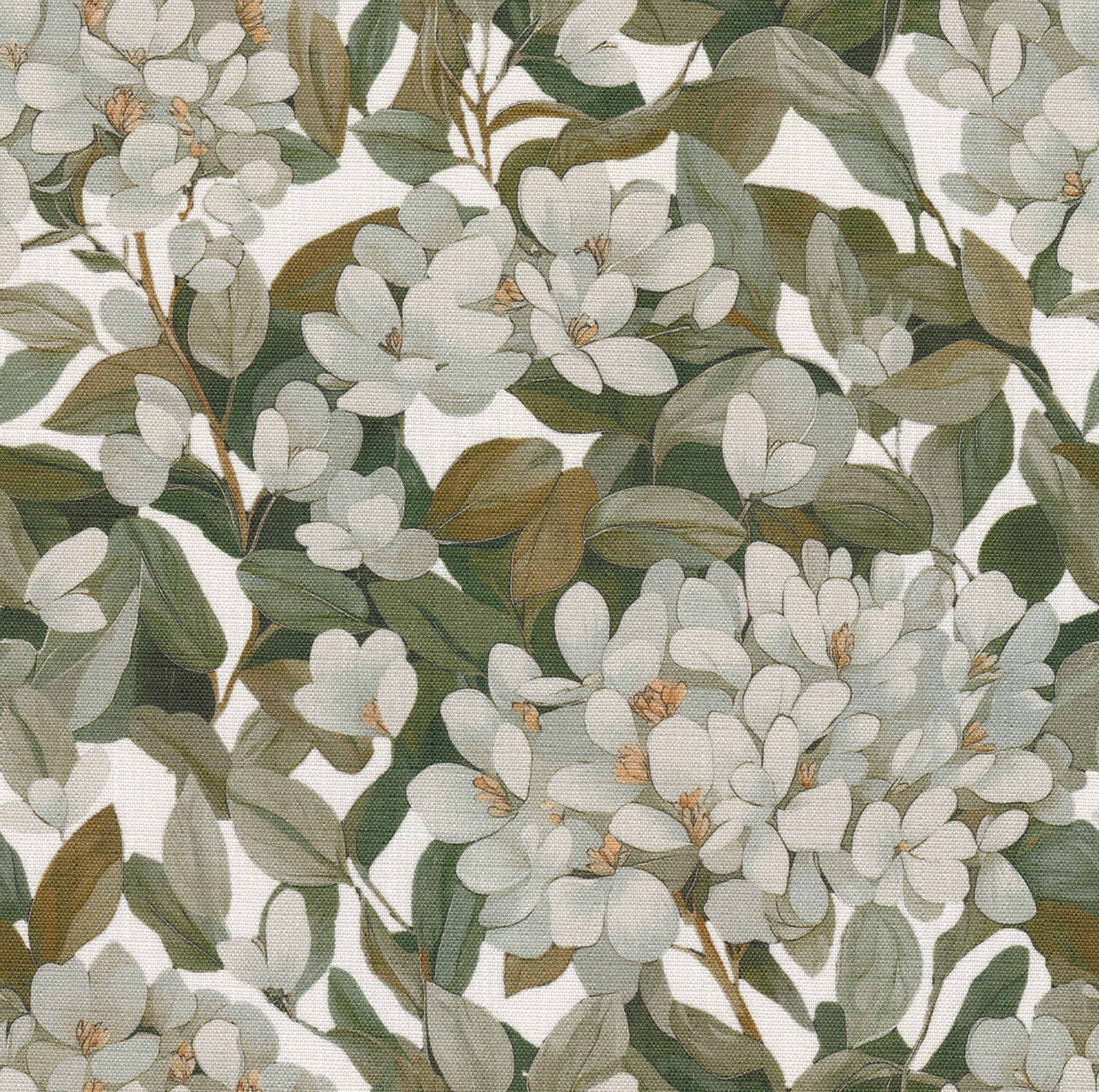 Botanic Viscose 145-20 groen-wit