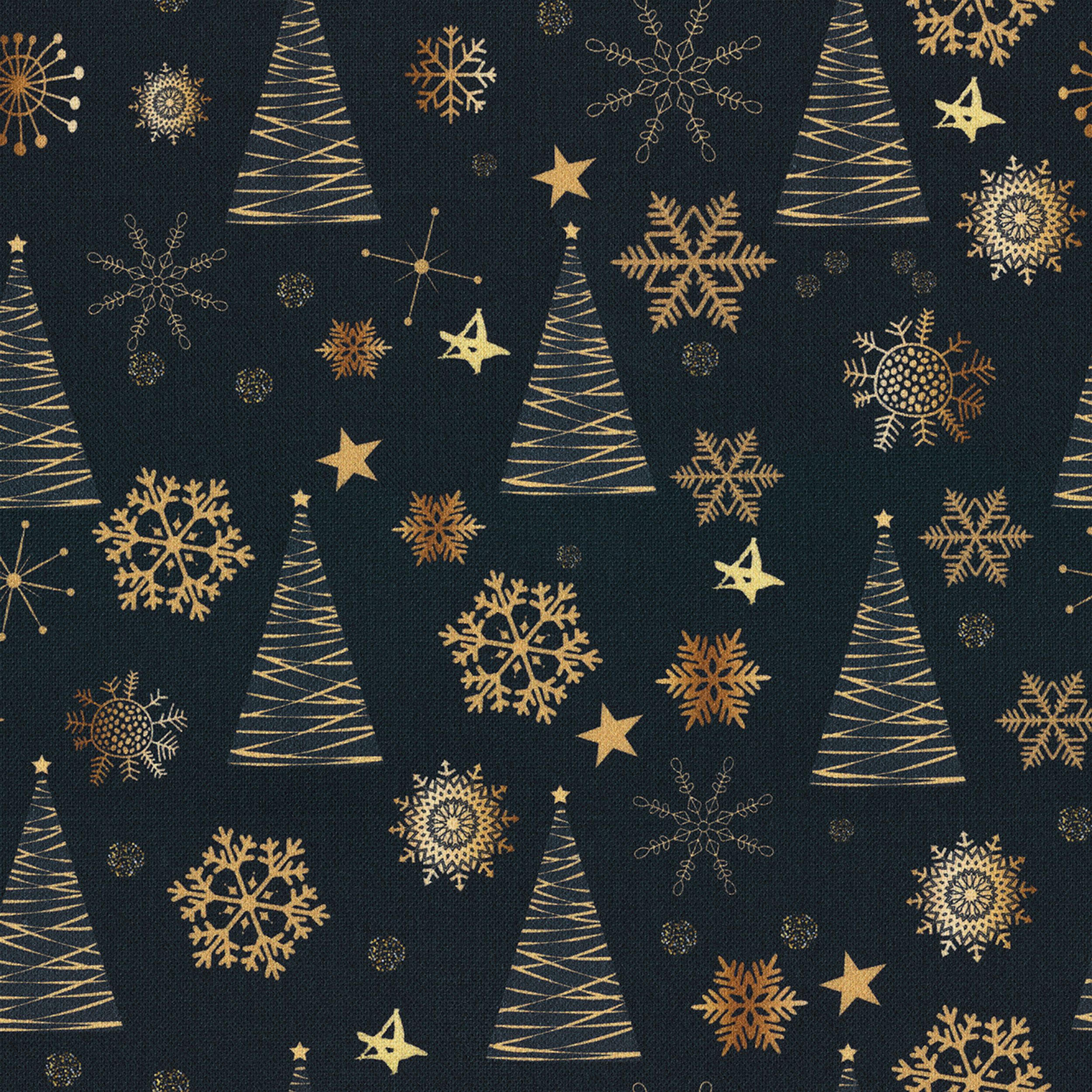 Christmas 629-42 marineblauw -goud